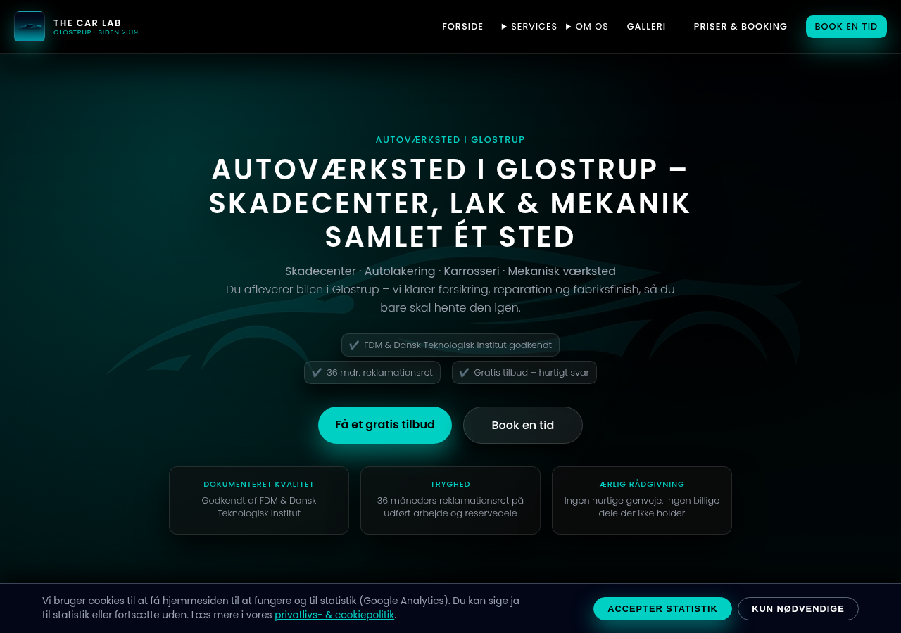 Screenshot of thecarlab.dk