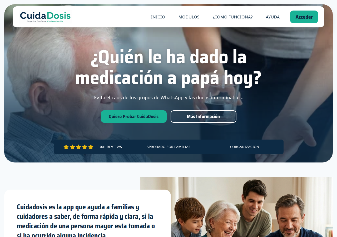 Screenshot of cuidadosis.es