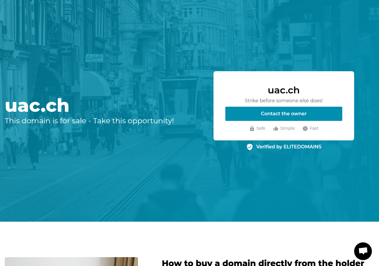 Screenshot of uac.ch