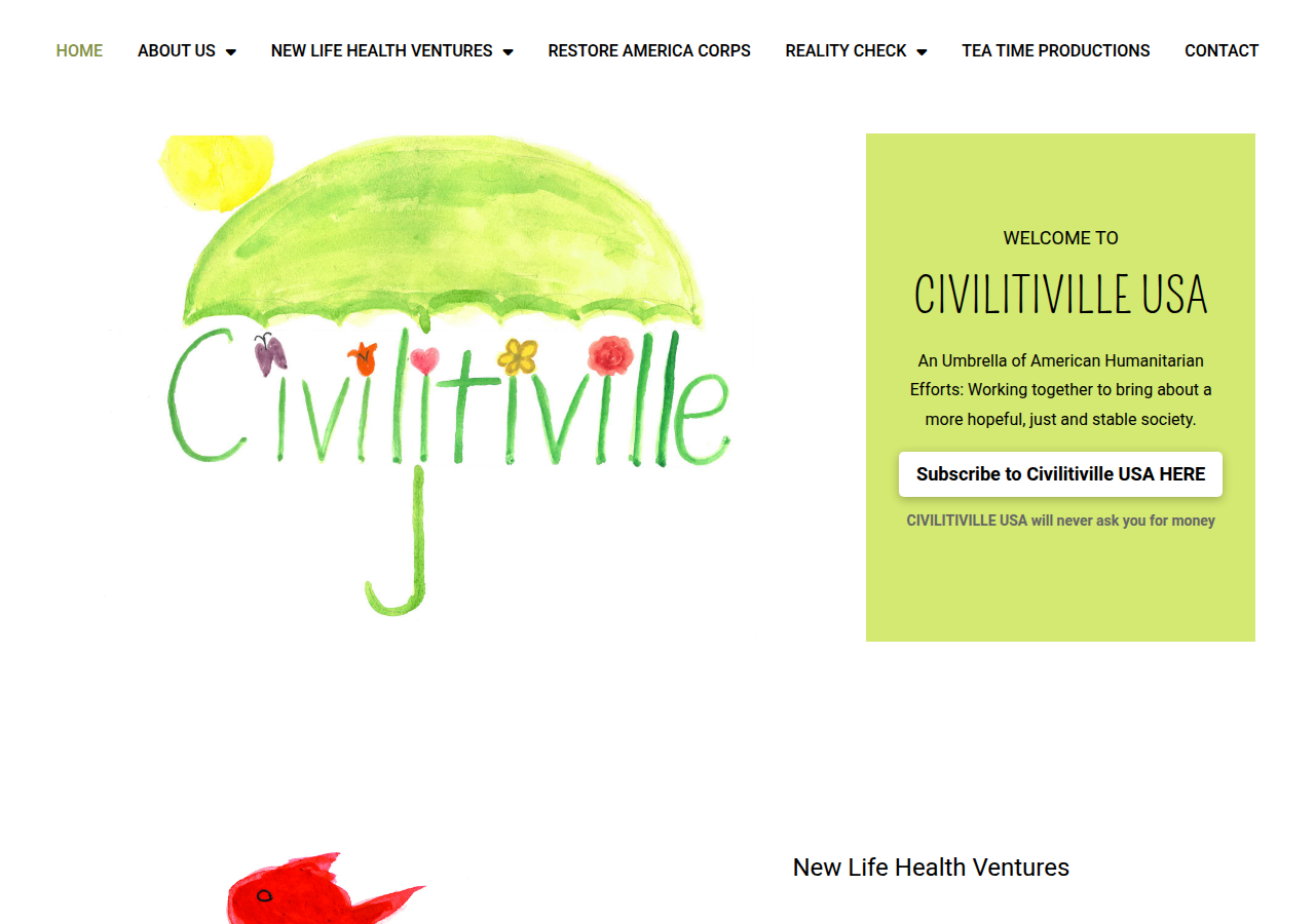 Screenshot of civilitiville.us