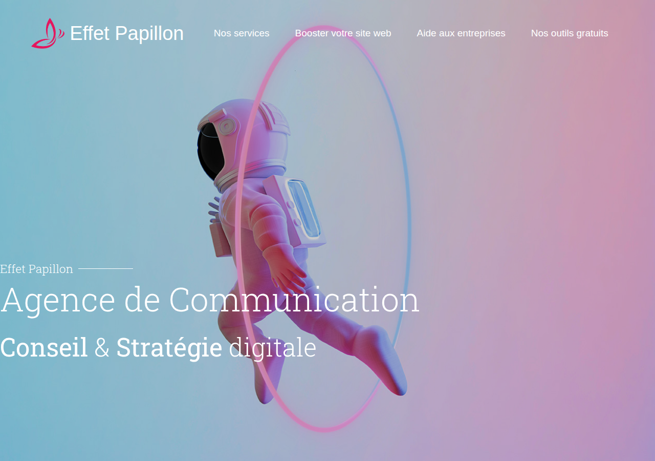 Screenshot of effetpapillon.fr