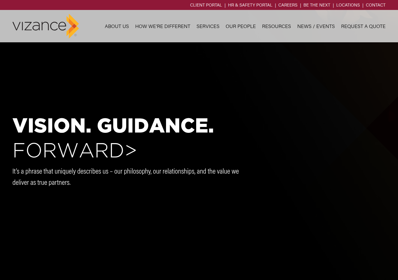Screenshot of vizance.com