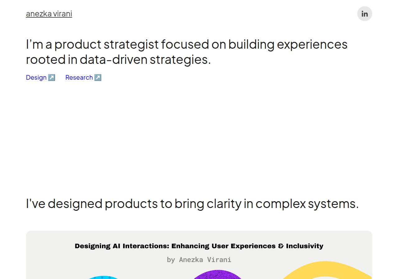 Screenshot of anezkavirani.com