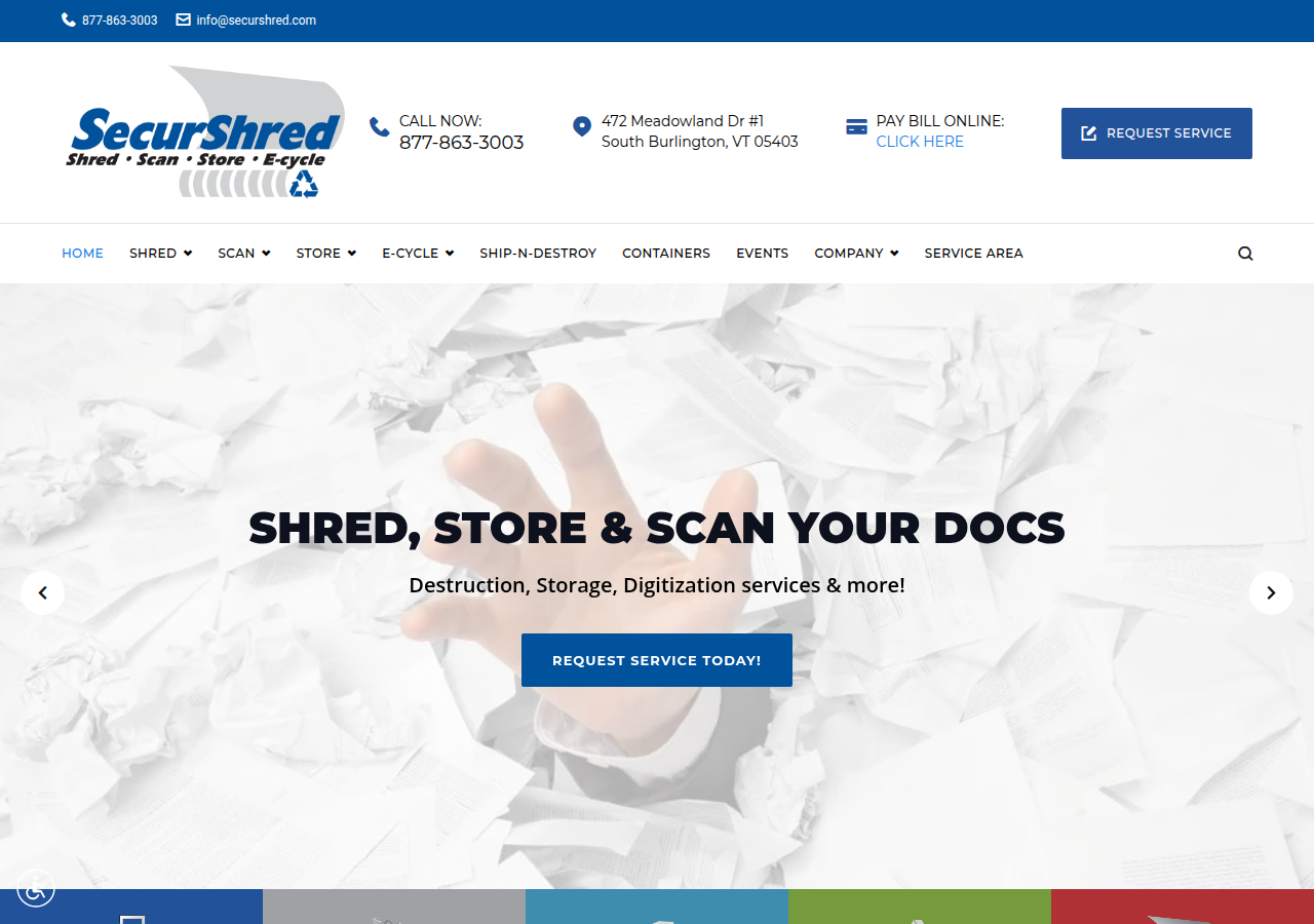 Screenshot of securshred.com