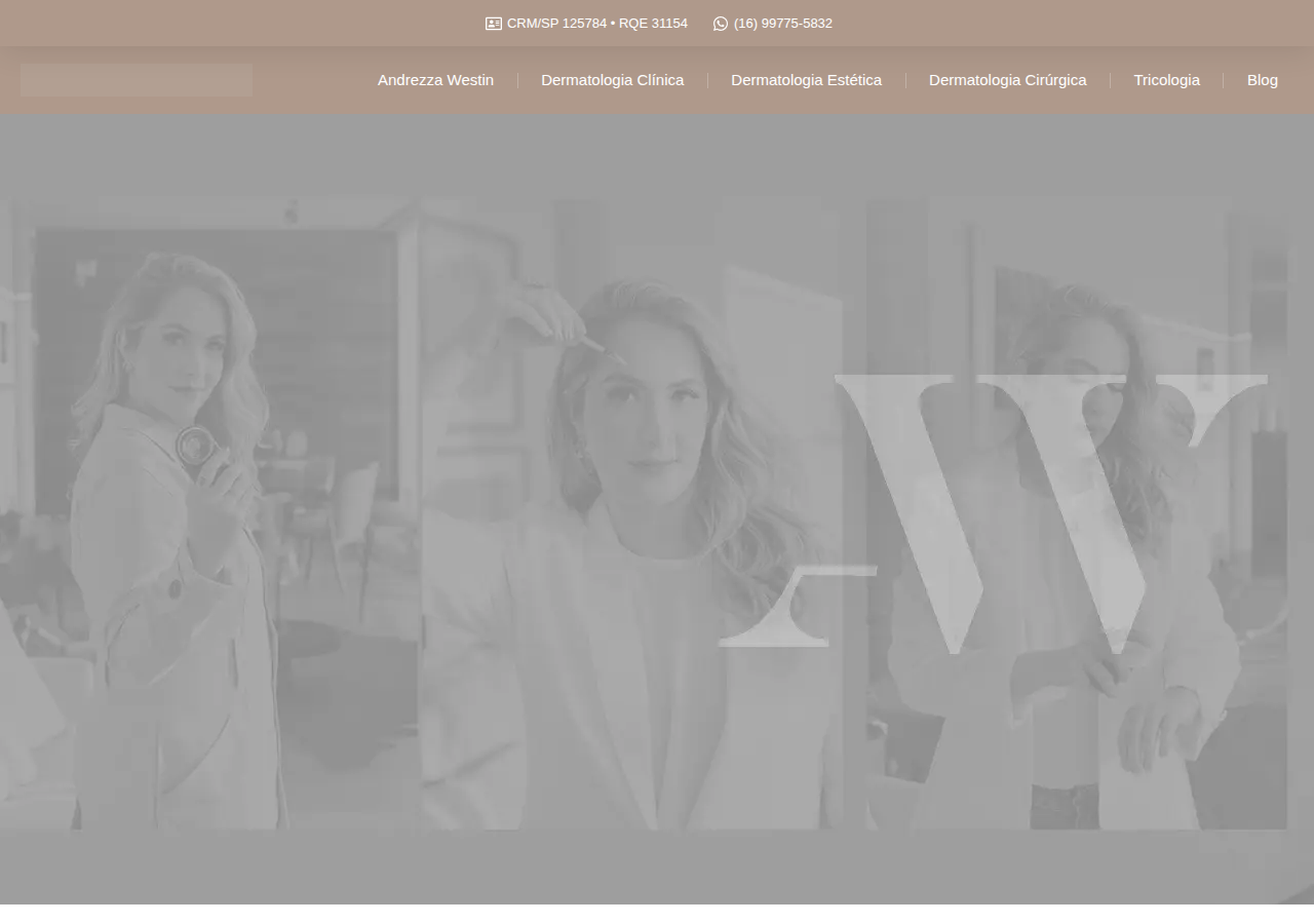 Screenshot of andrezzadermato.com.br