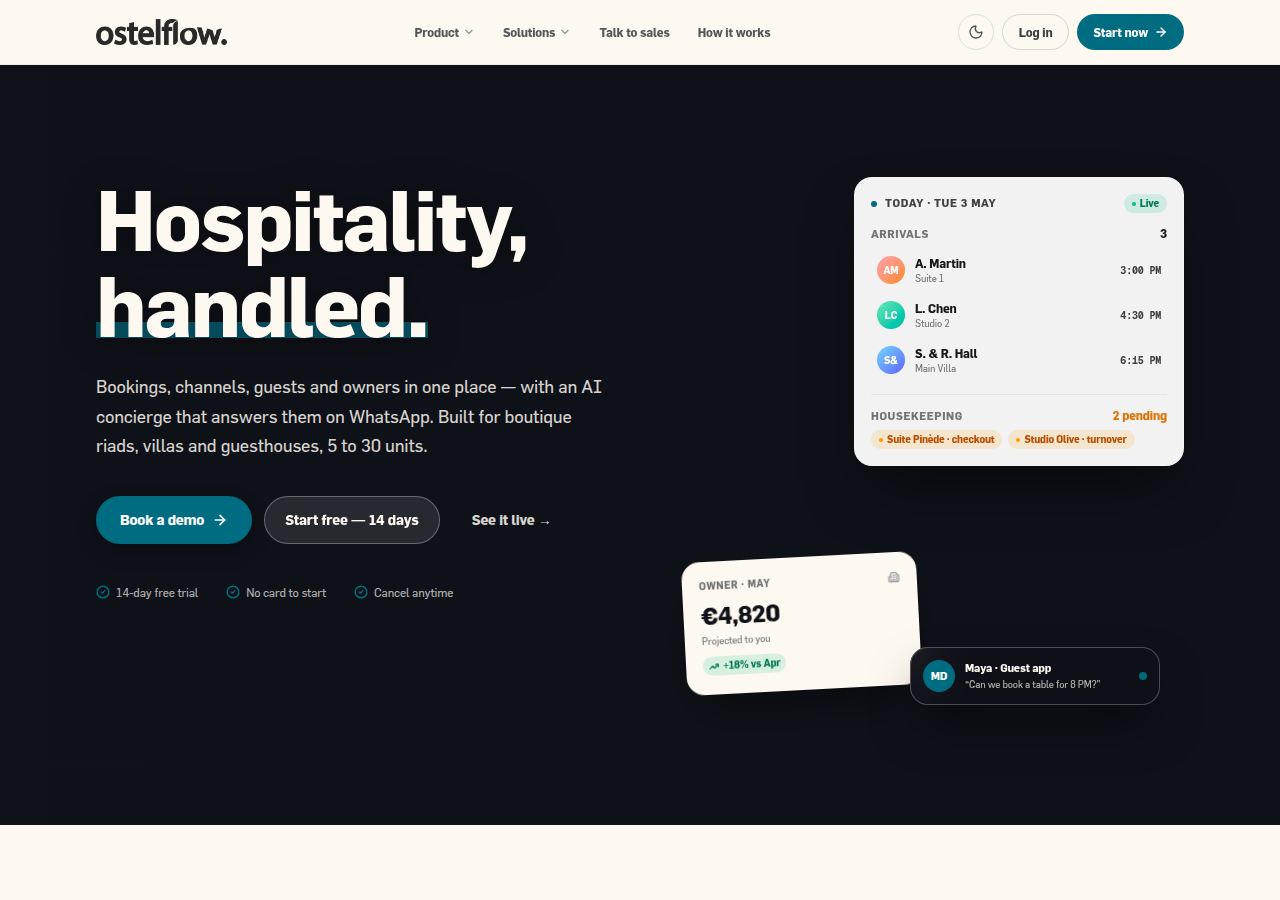Screenshot of ostelflow.com