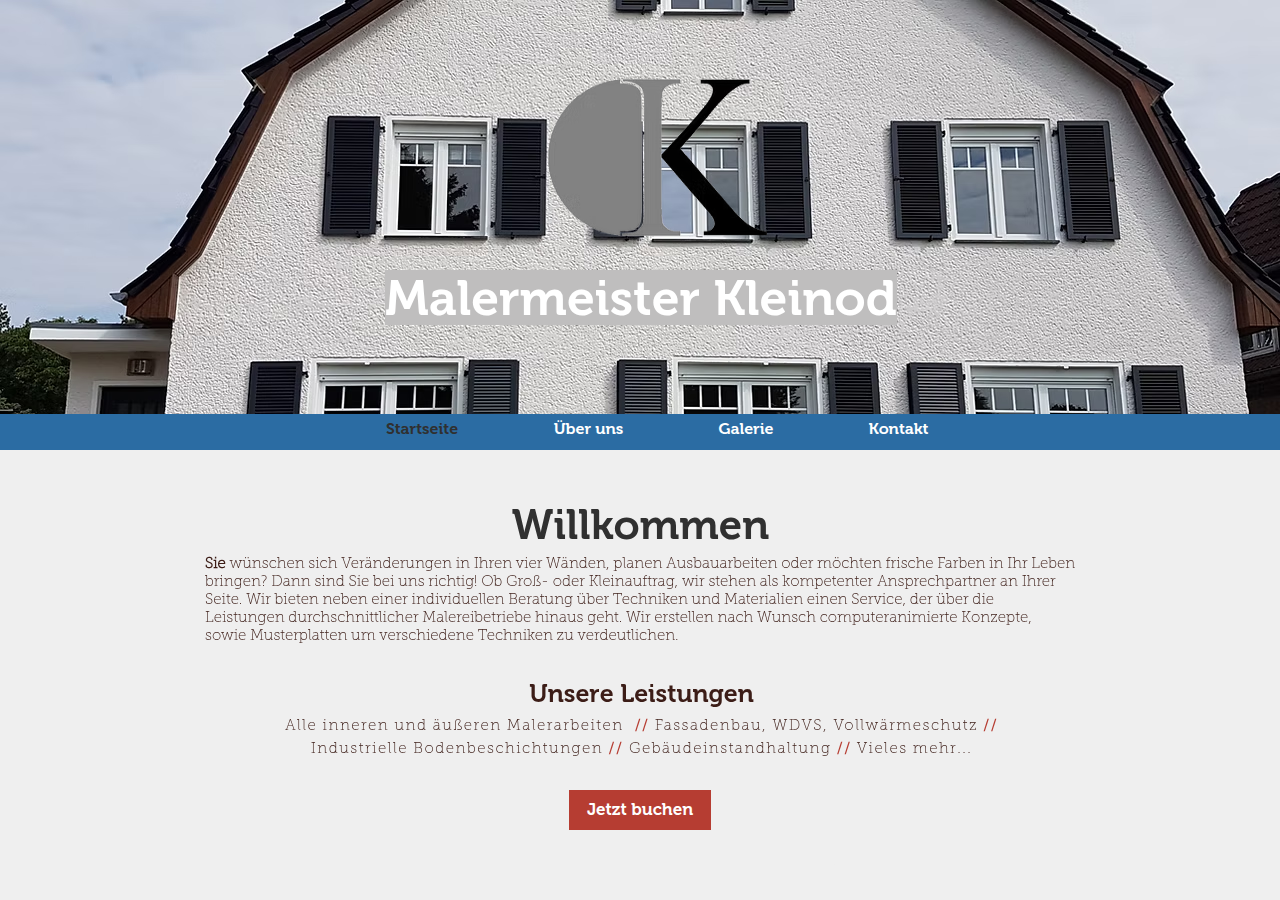 Screenshot of malermeister-kleinod.online