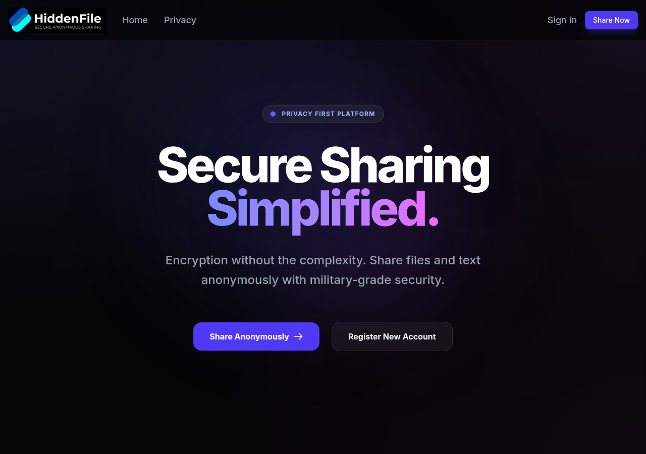Screenshot of hiddenfile.co.za