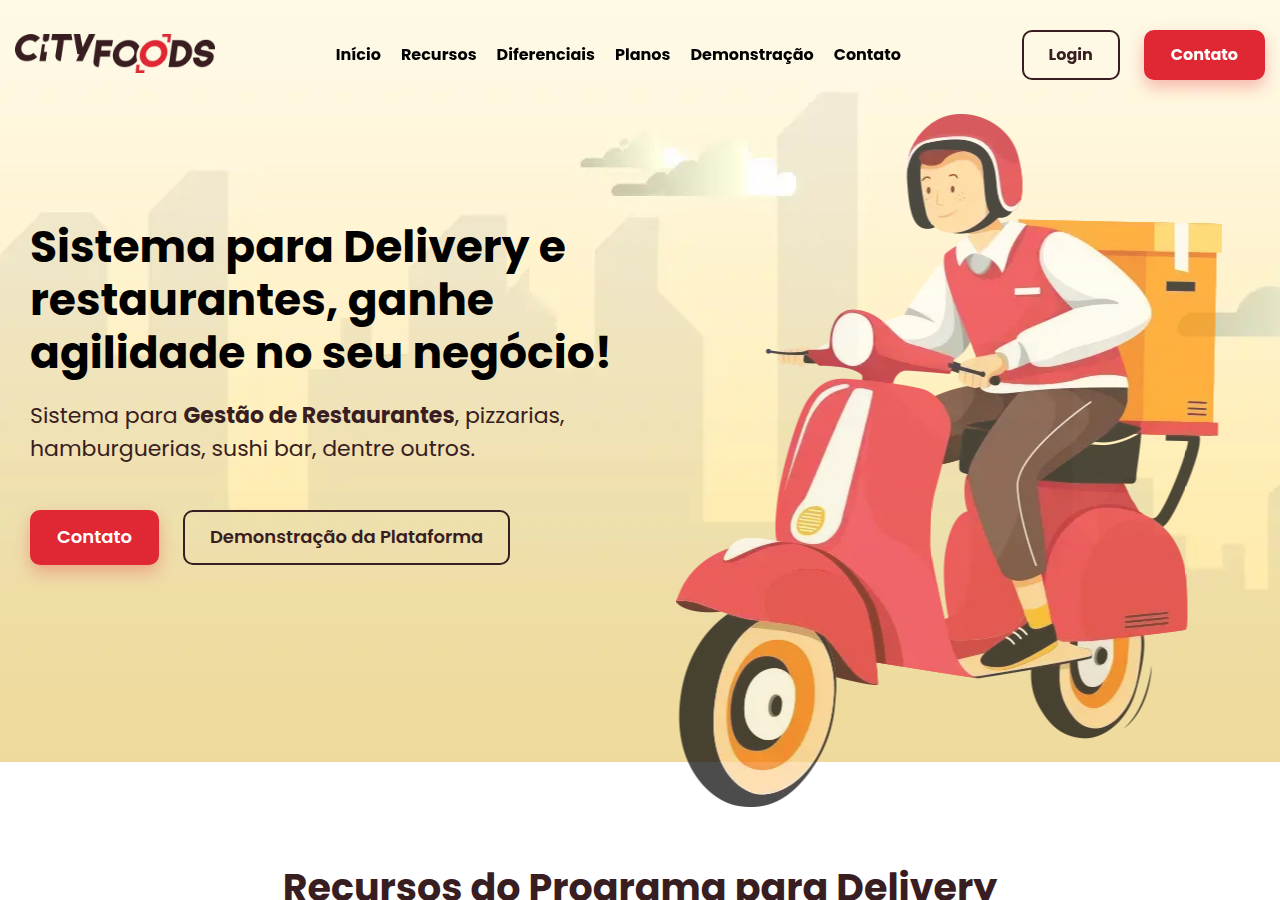 Screenshot of cityfoods.com.br