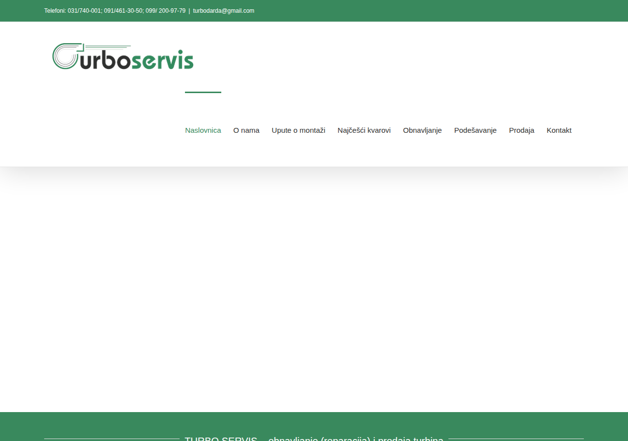 Screenshot of turbserv.com