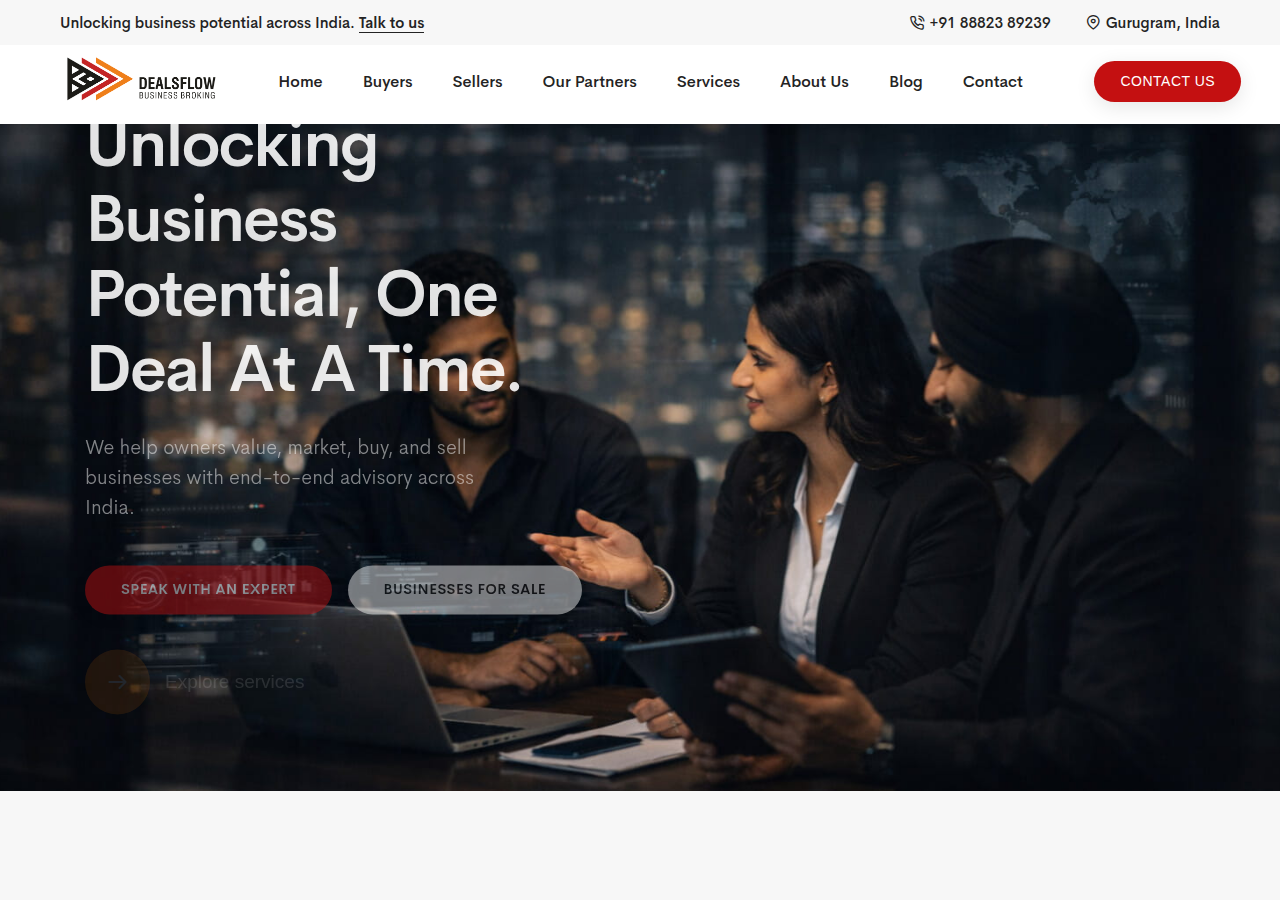 Screenshot of dealsflow.co.in