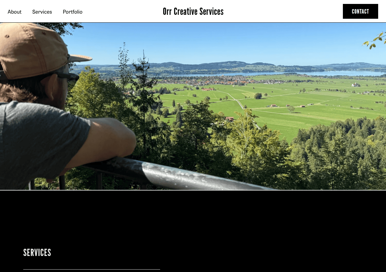 Screenshot of orrcreativeservices.com