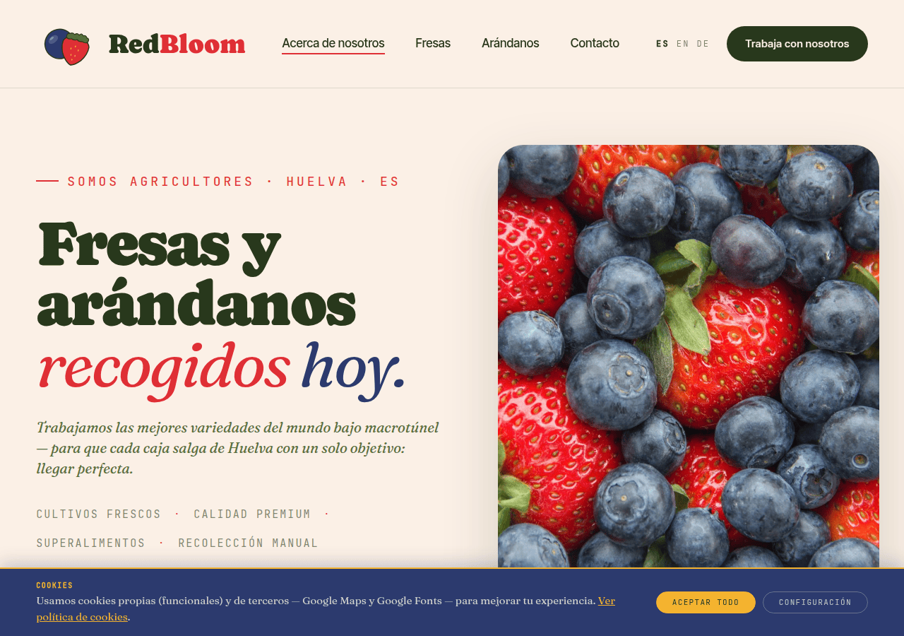 Screenshot of redbloom.es