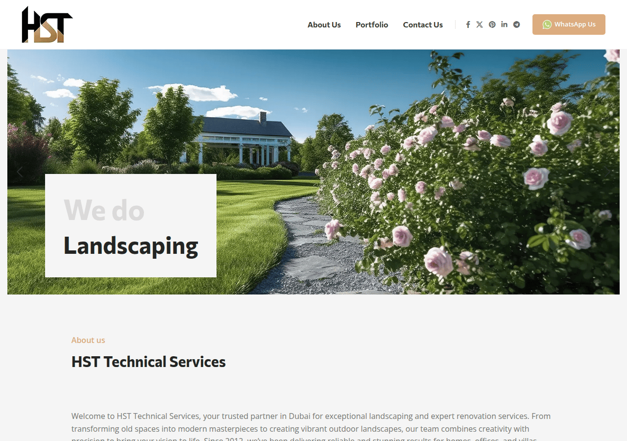 Screenshot of hstgroup.ae