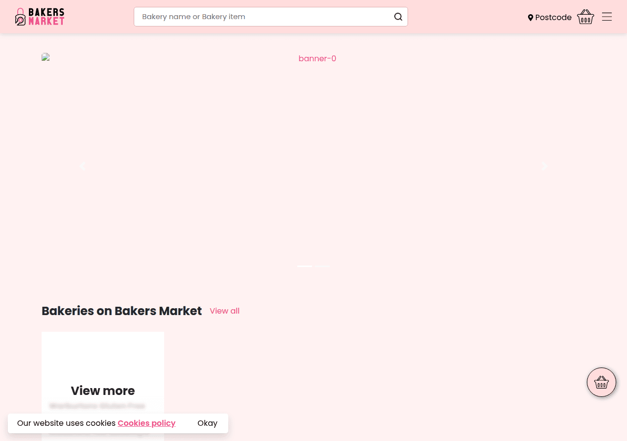 Screenshot of bakersmarket.co.uk