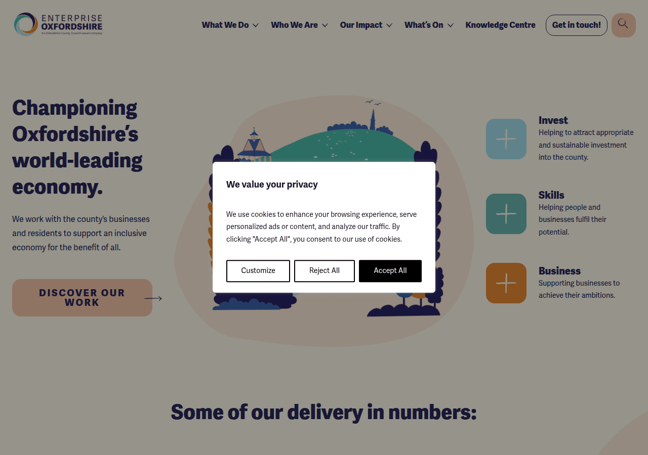 Screenshot of enterpriseoxfordshire.com