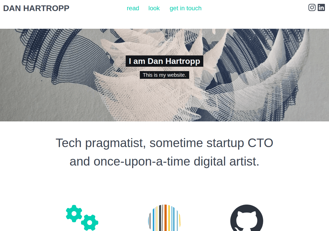 Screenshot of danhartropp.com
