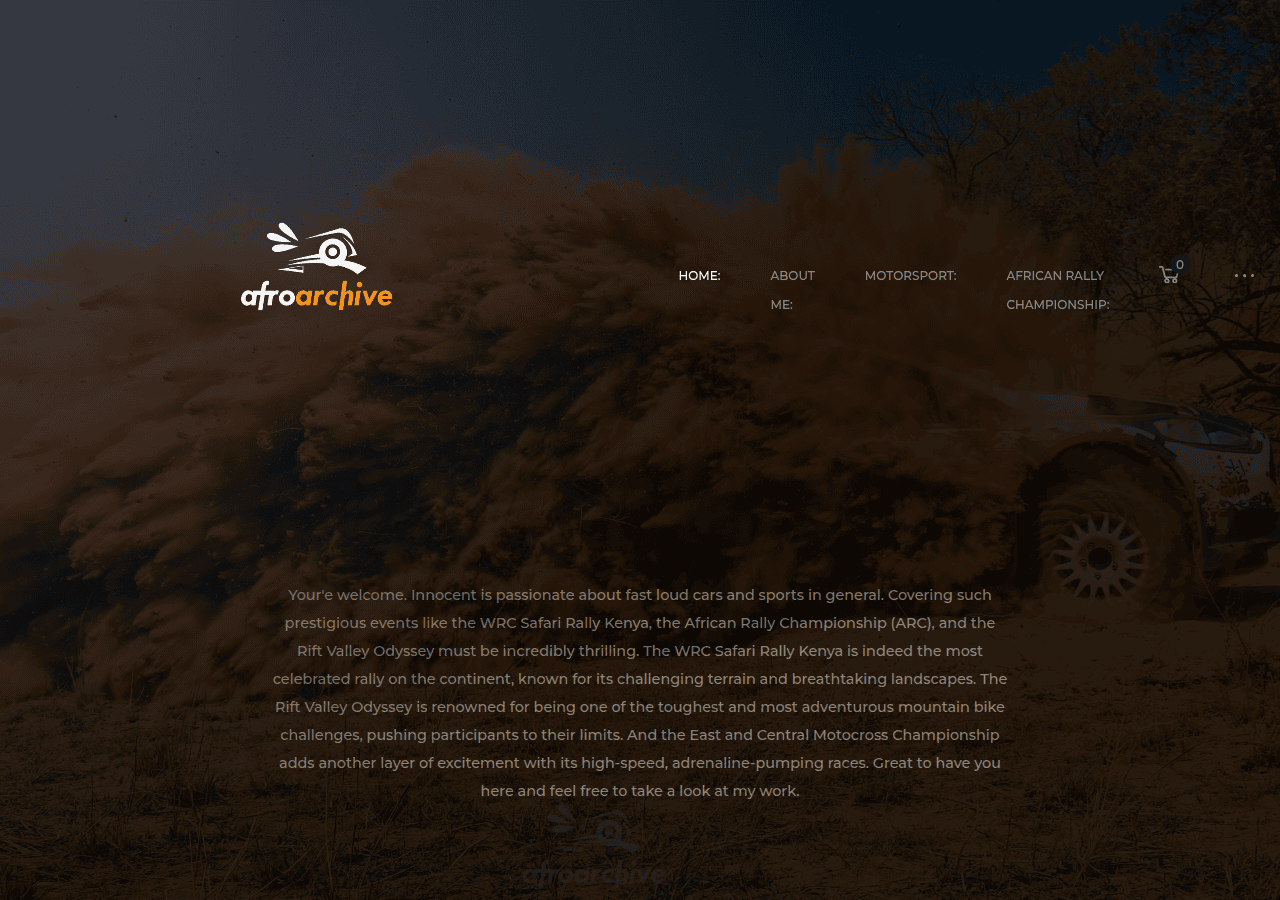 Screenshot of afroarchive.com