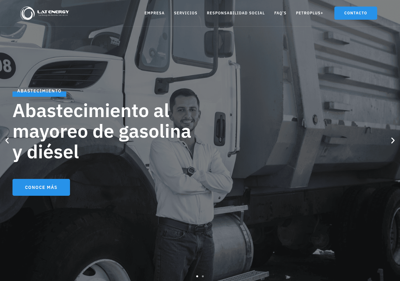 Screenshot of latenergy.mx