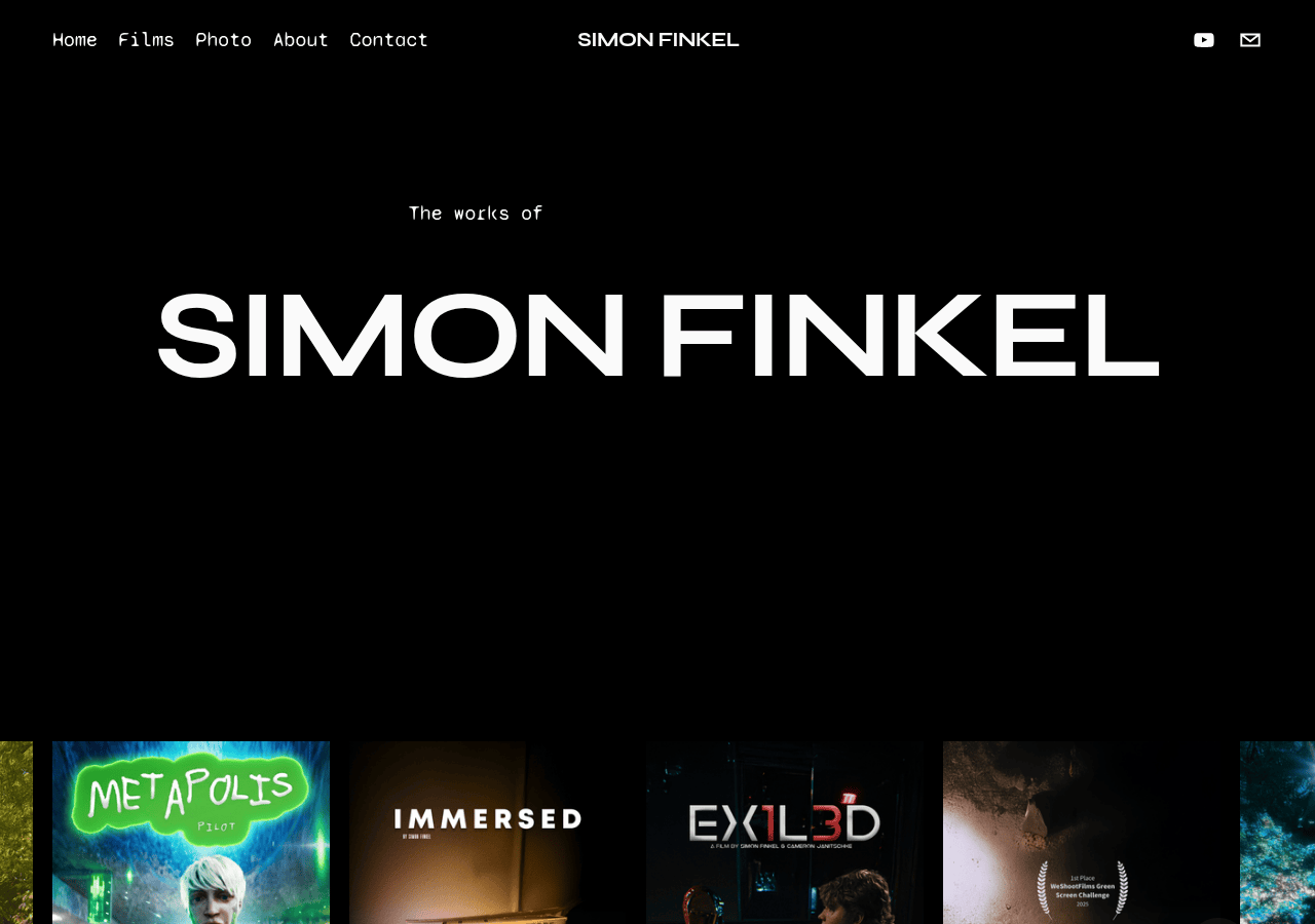 Screenshot of simonfinkel.com