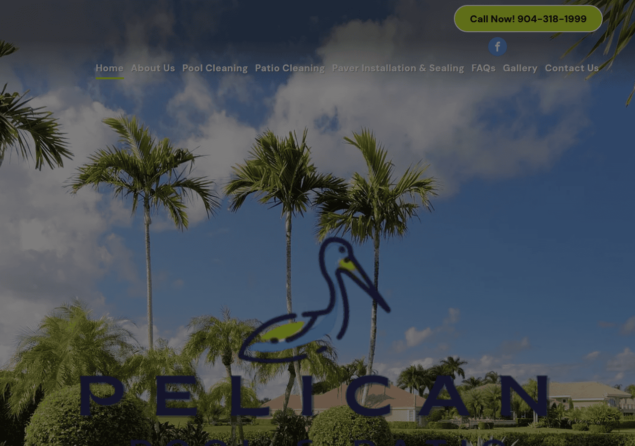 Screenshot of pelicanpoolandpatio.com