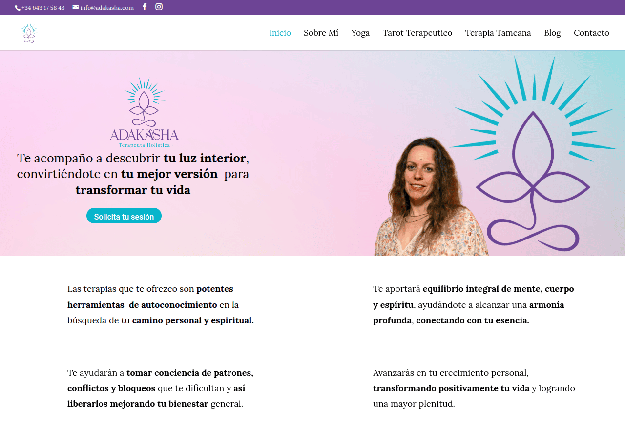 Screenshot of adakasha.com