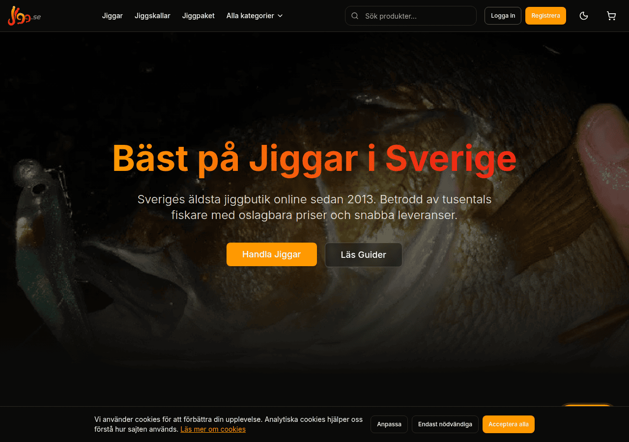 Screenshot of jigg.se