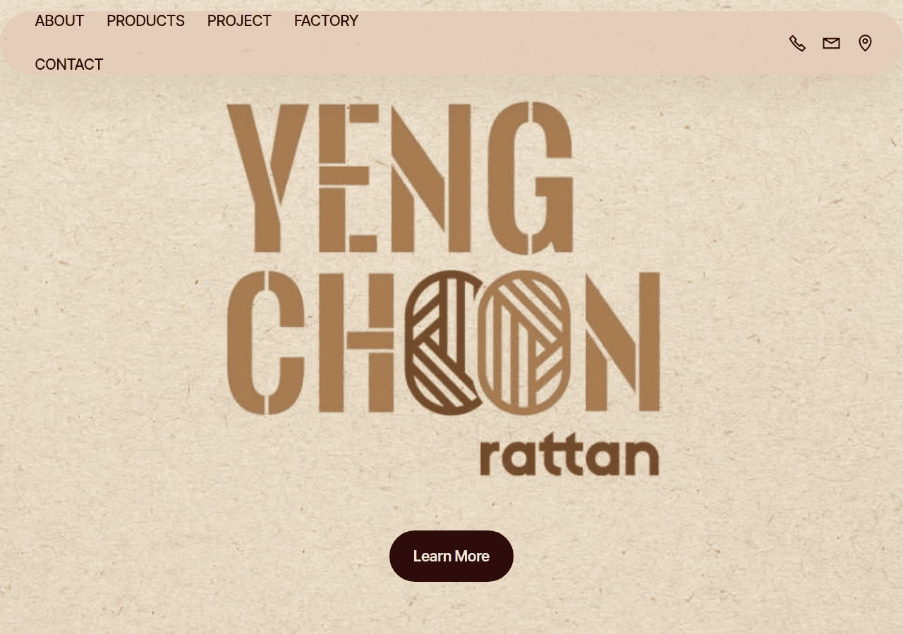 Screenshot of yc-rattanart.com