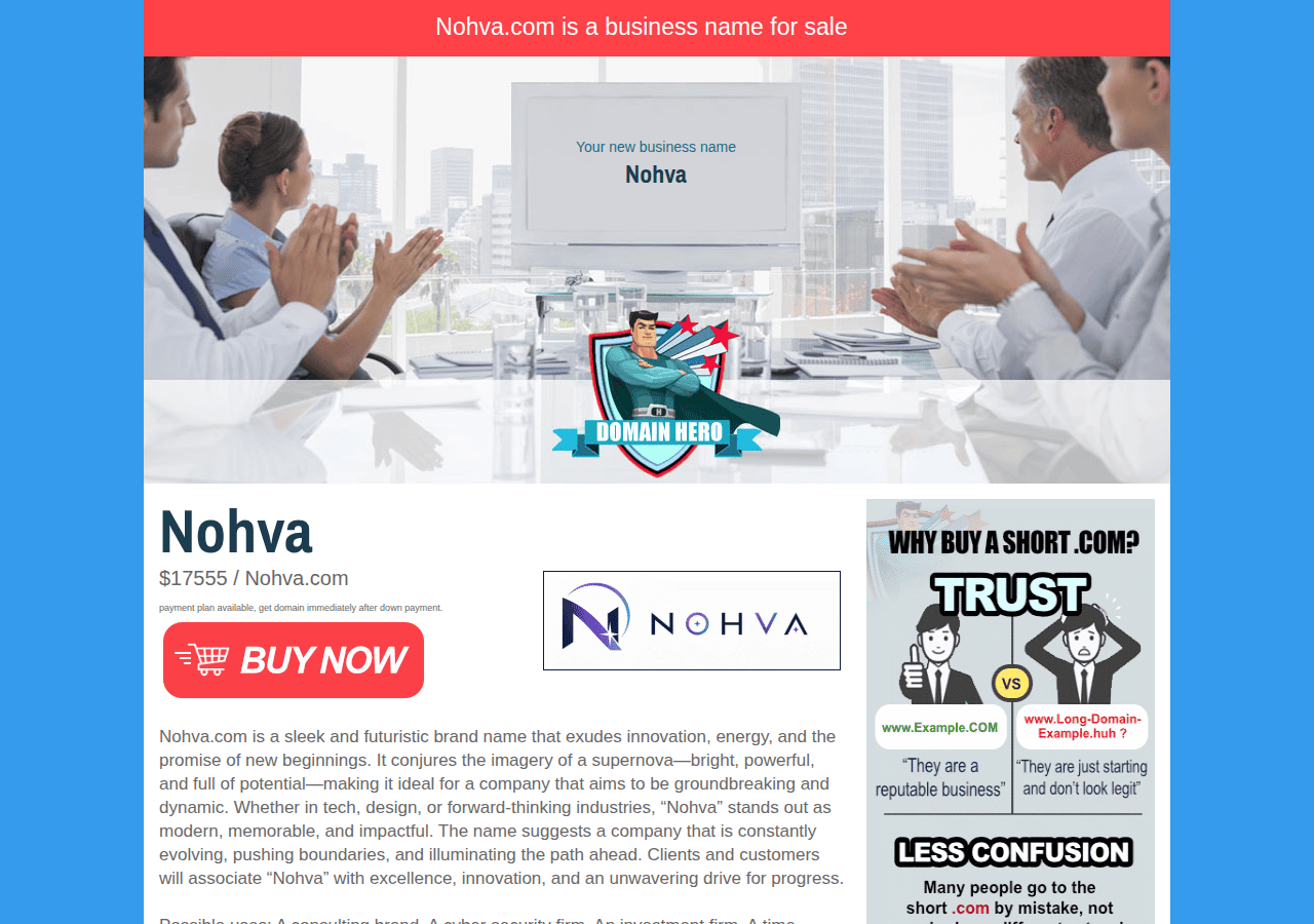 Screenshot of domainhero.com