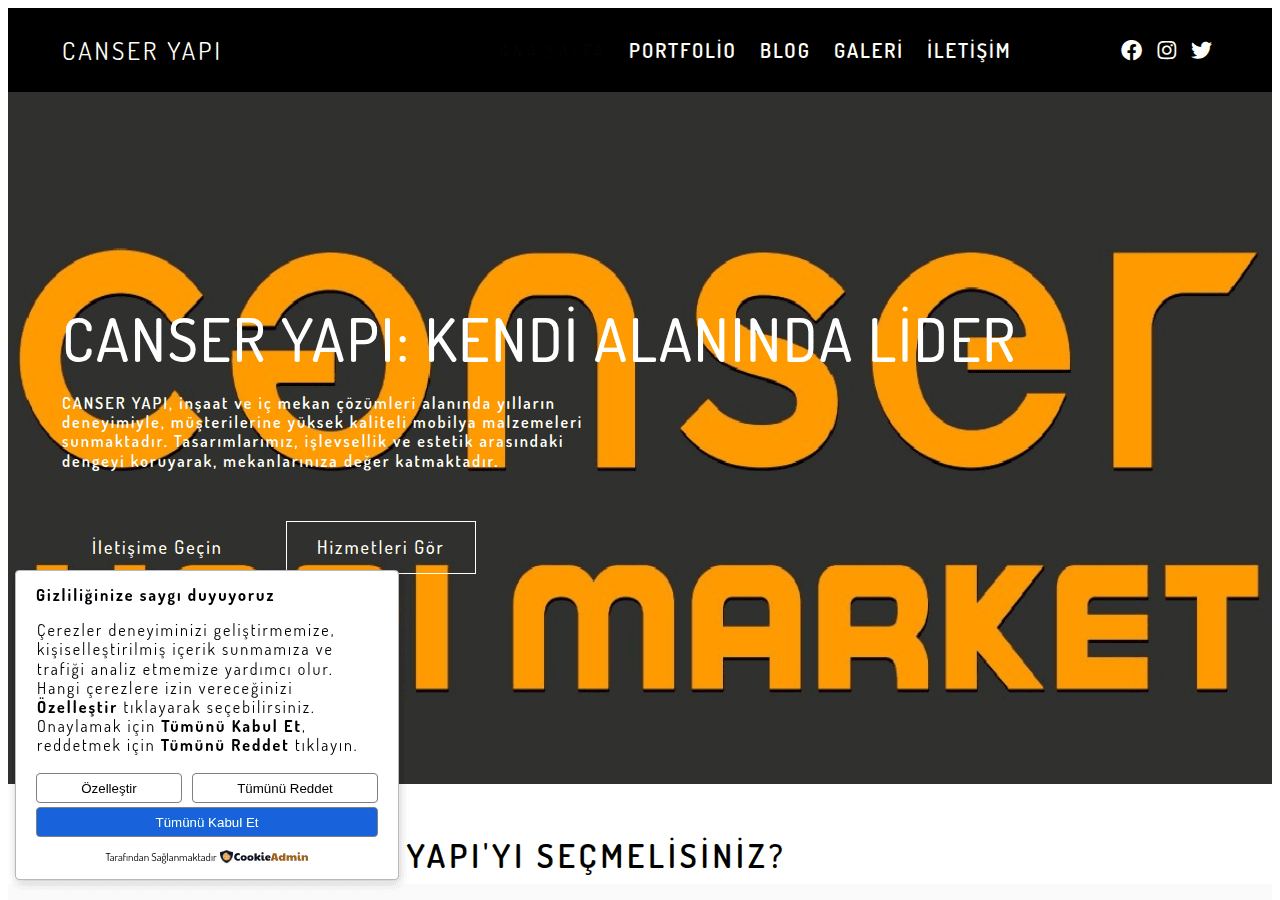 Screenshot of canseryapi.com