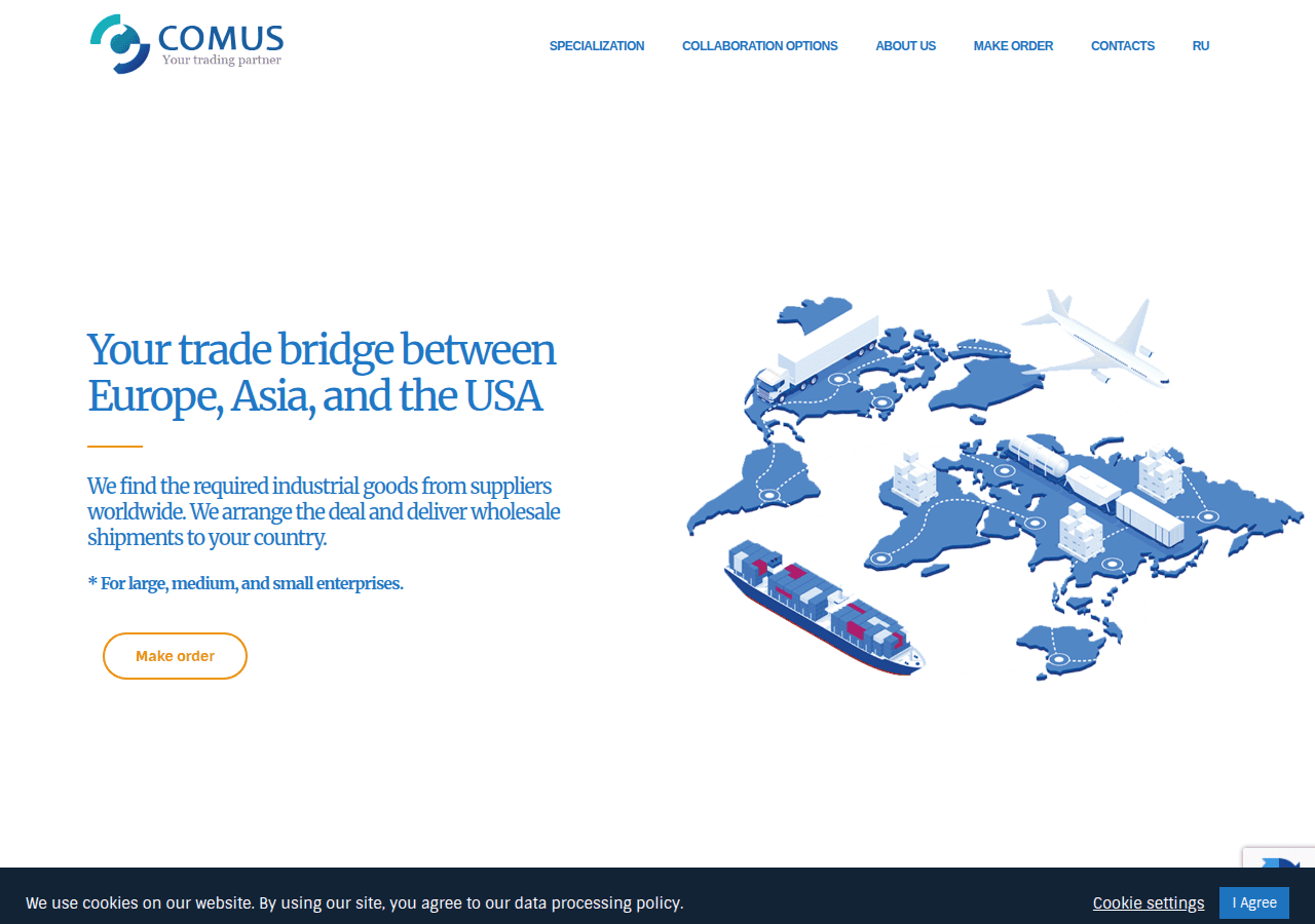 Screenshot of comus.ee