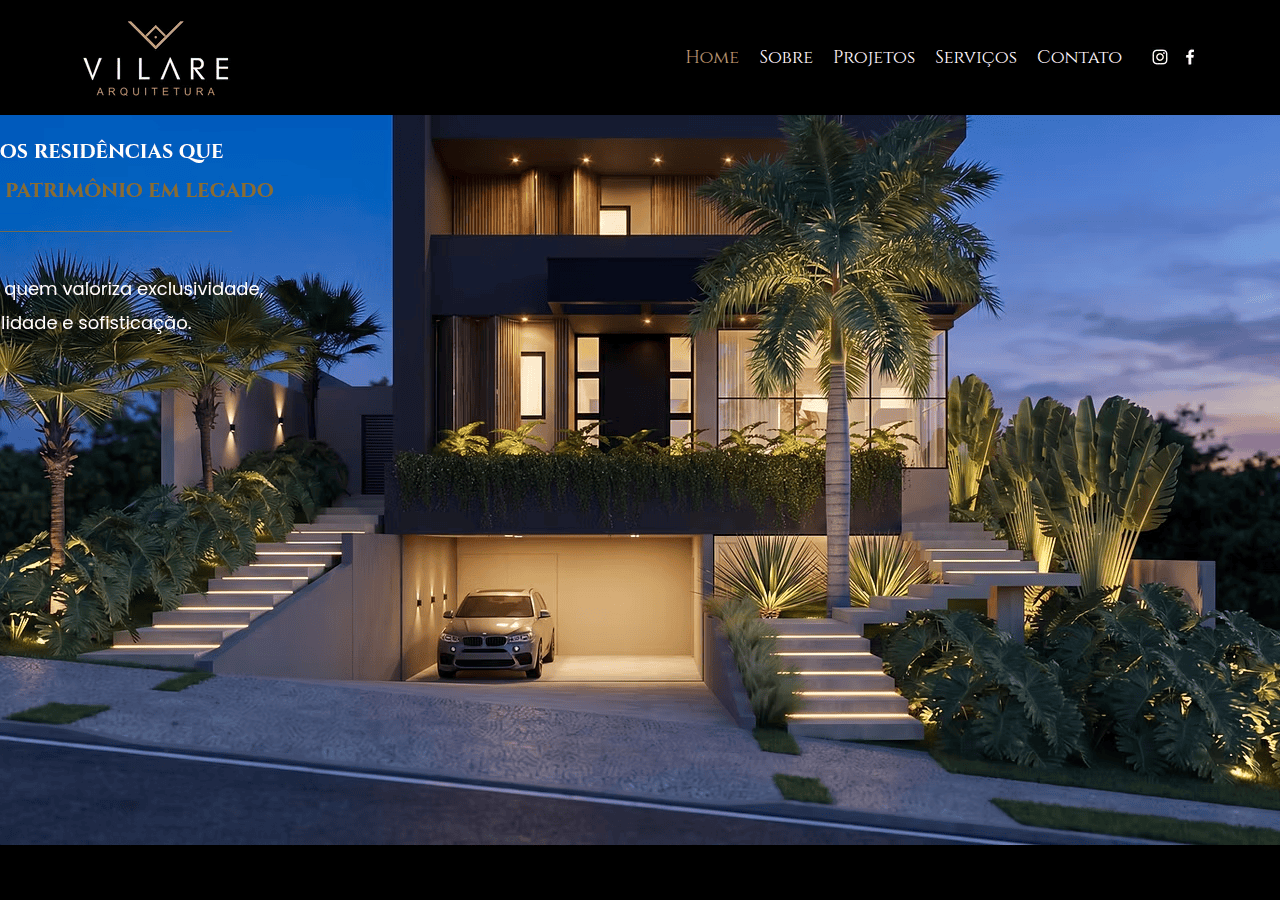 Screenshot of vilarearquitetura.com.br