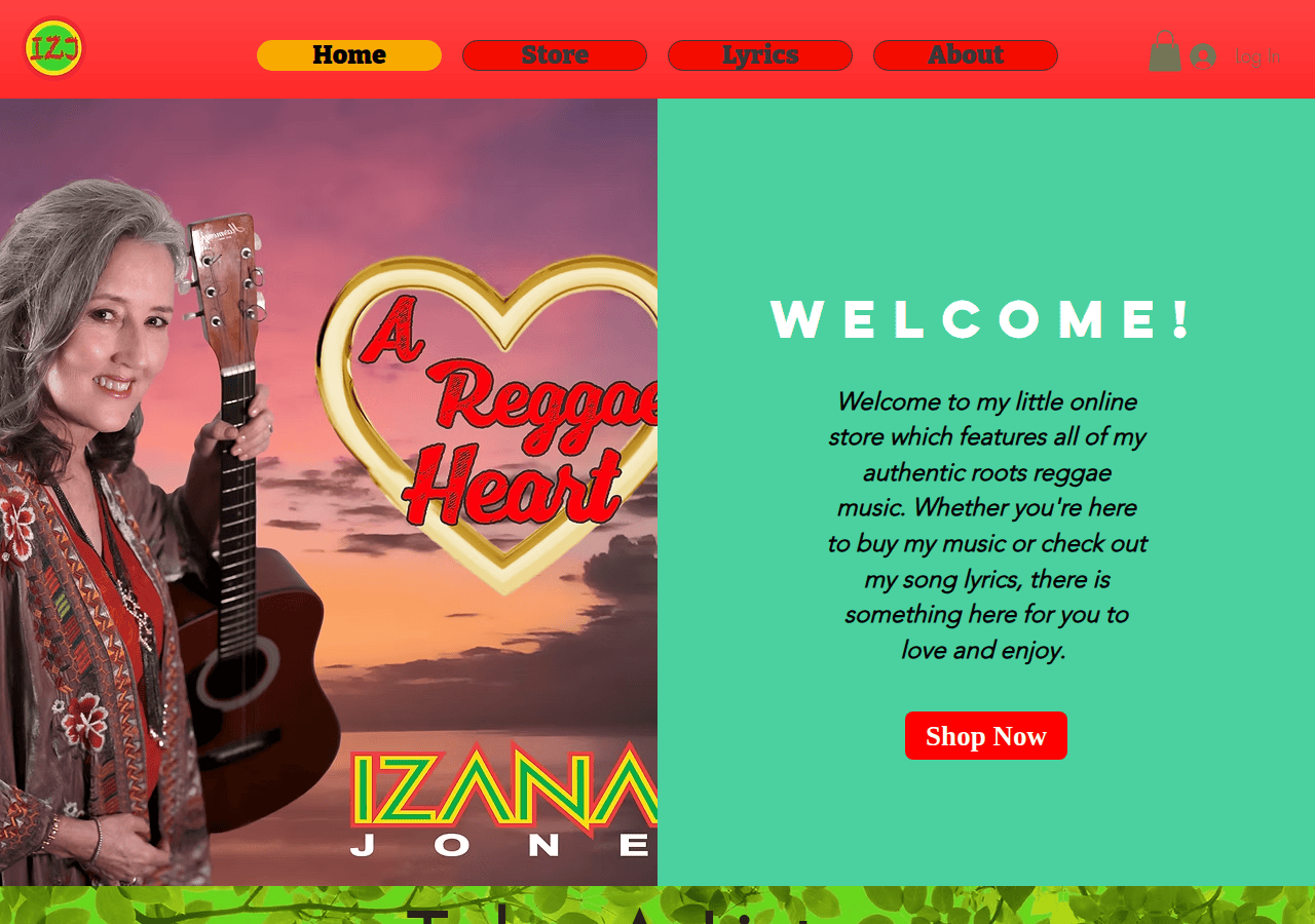 Screenshot of izanahjones.com