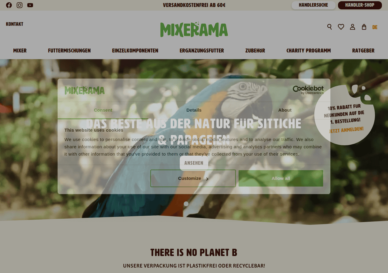 Screenshot of mixerama.de