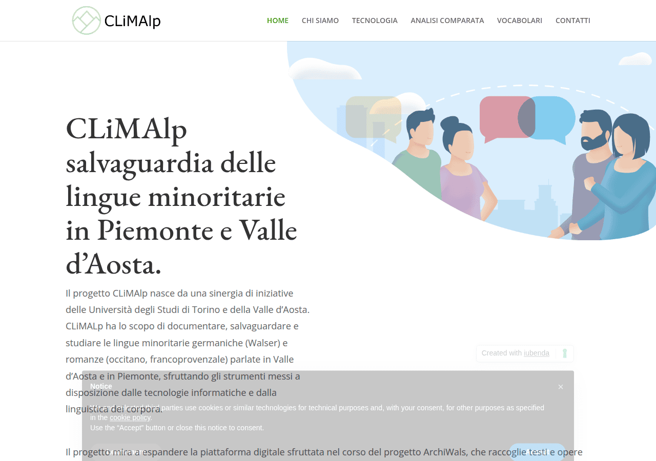 Screenshot of climalp.org