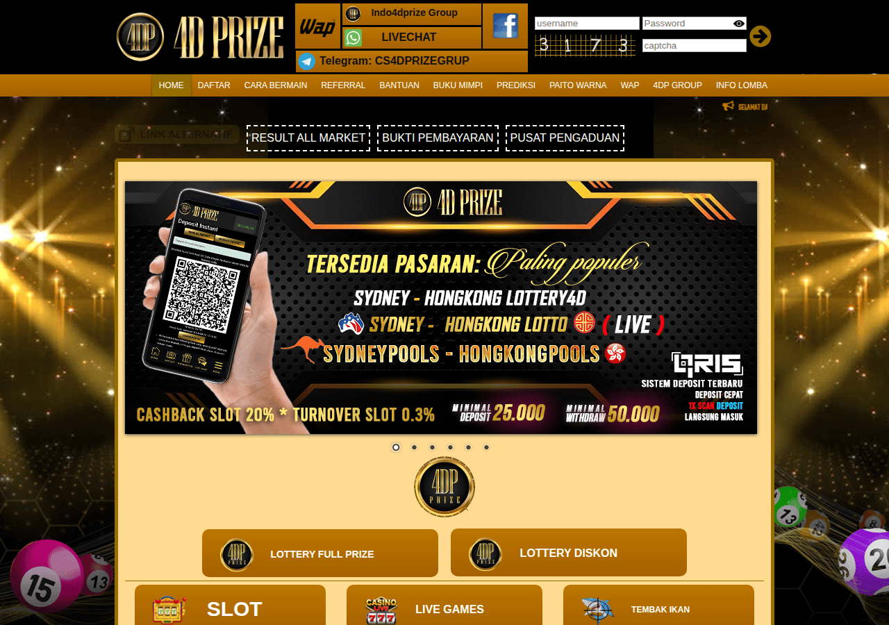Screenshot of jendral4dprize.net