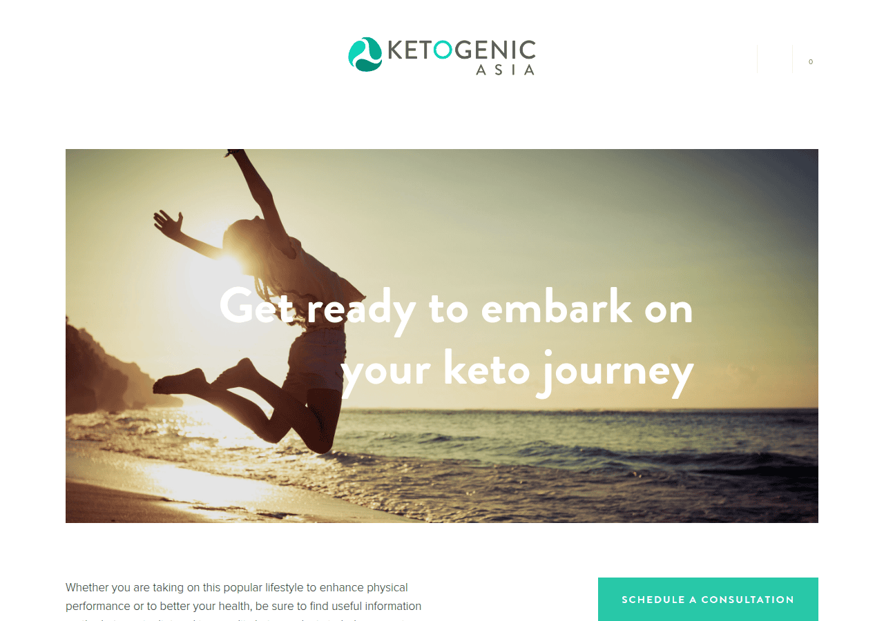 Screenshot of ketogenicasia.com