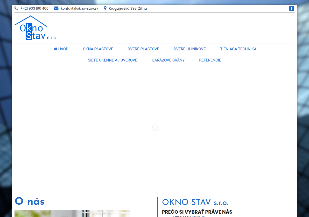 Screenshot of okno-stav.sk