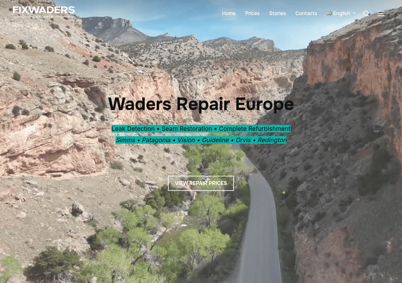 Screenshot of fixwaders.com