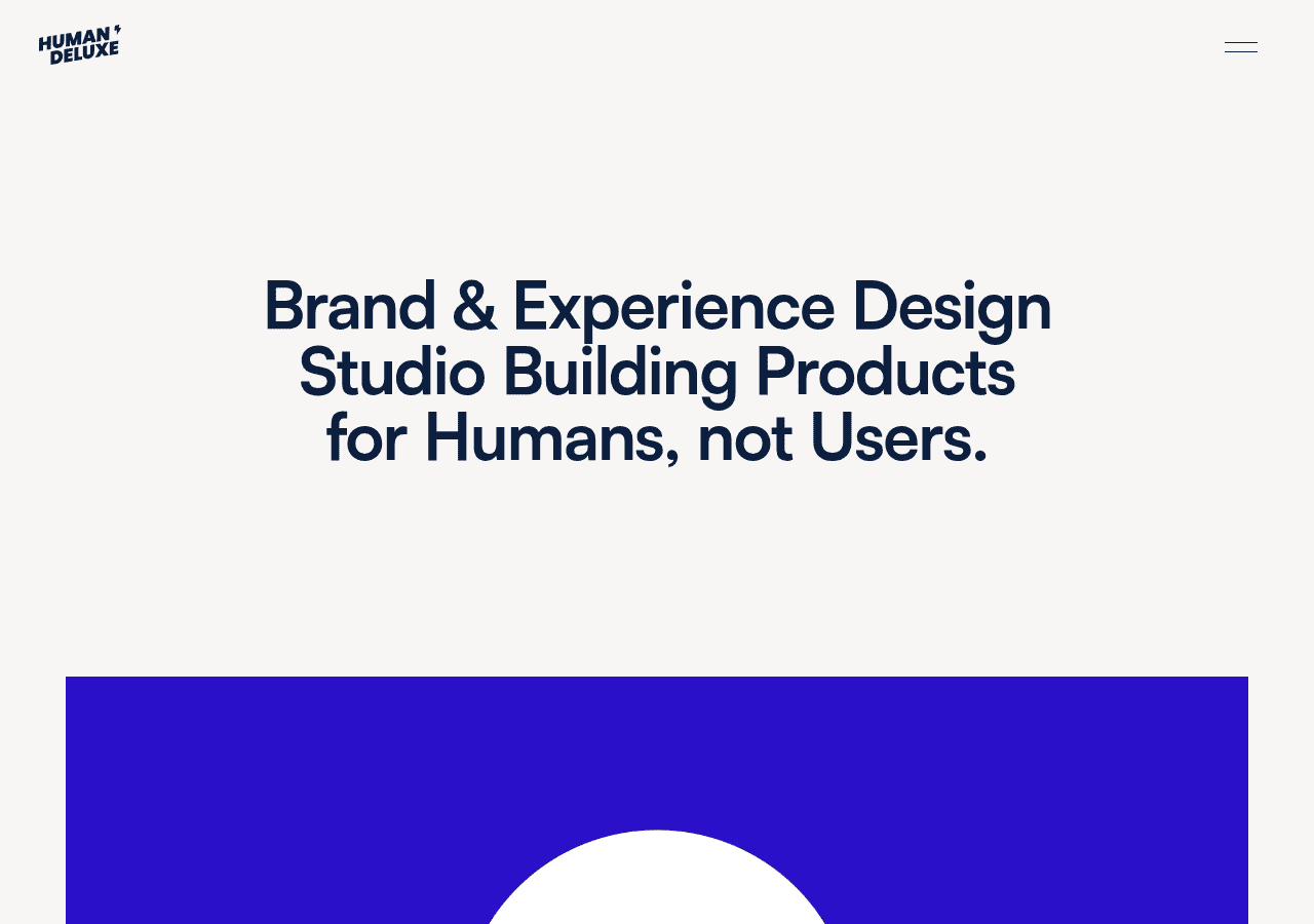 Screenshot of humandeluxe.com
