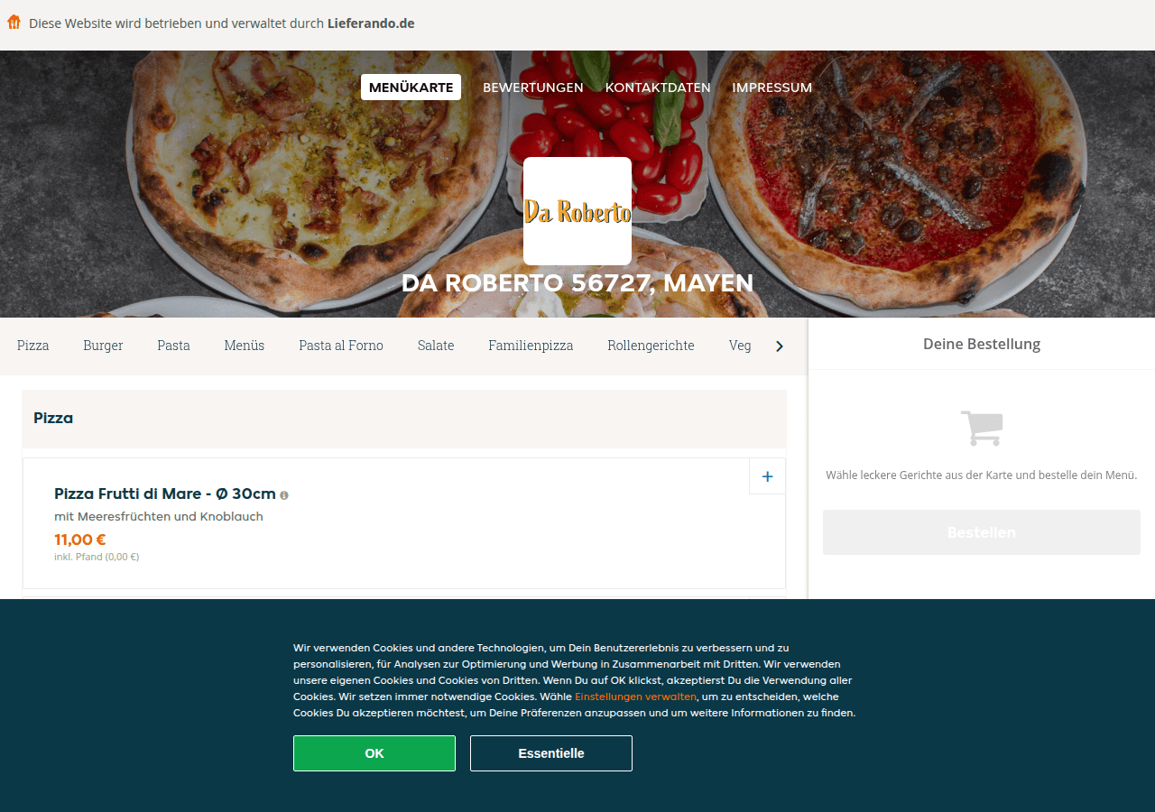 Screenshot of daroberto-mayen.de