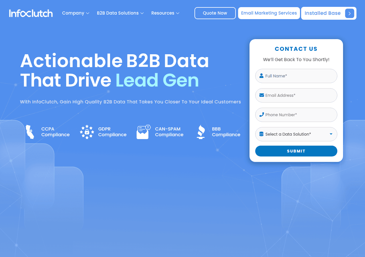 Screenshot of infoclutch.com