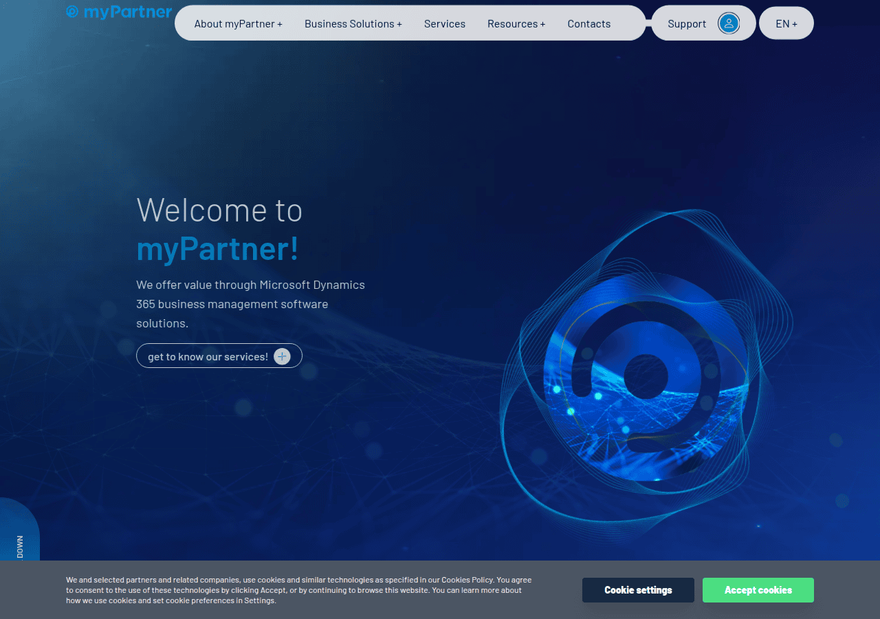 Screenshot of mypartner.pt