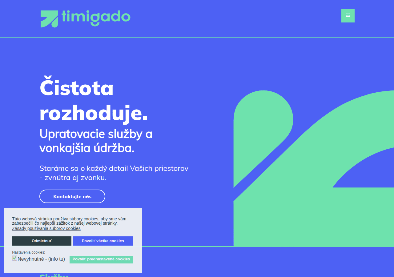 Screenshot of timigado.sk