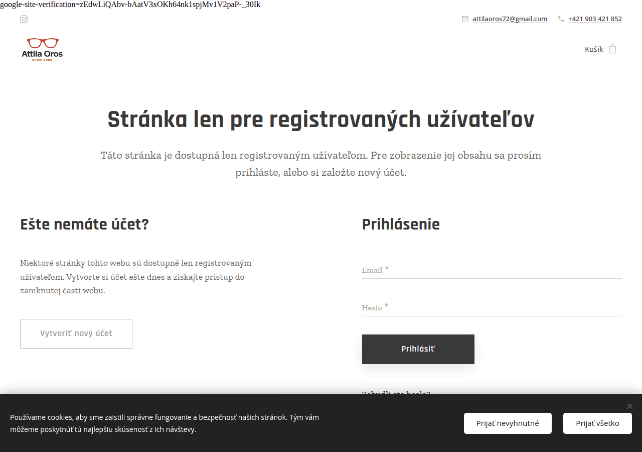Screenshot of attilaoroseshop.sk
