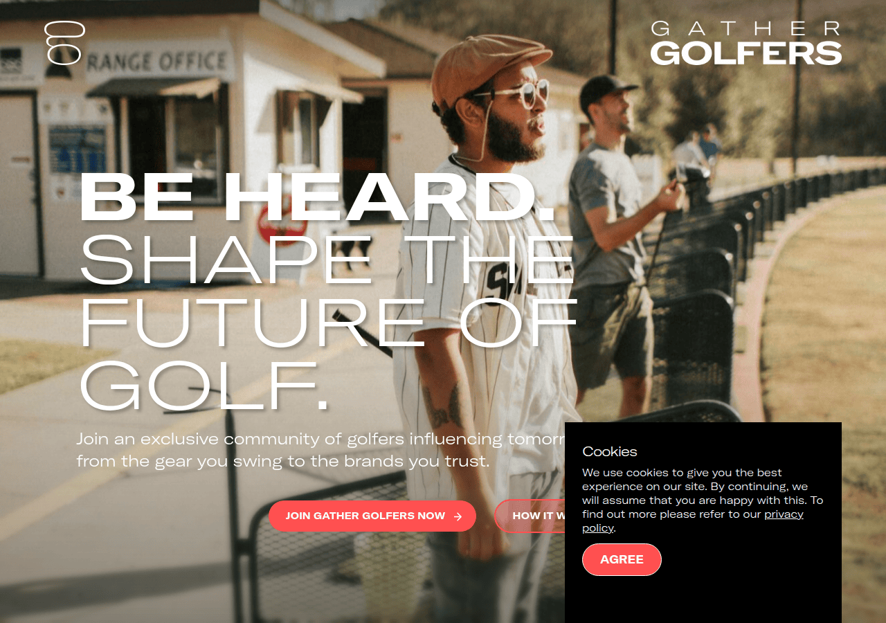 Screenshot of gather.golf