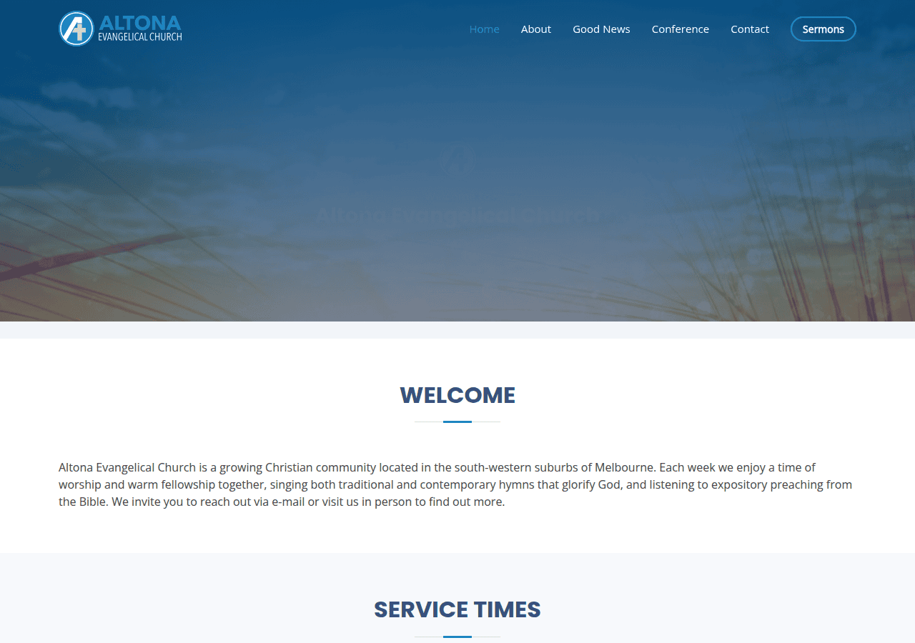 Screenshot of altonachurch.org