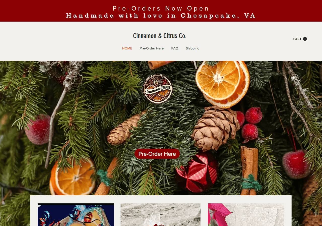Screenshot of cinnamon-n-citrus.com
