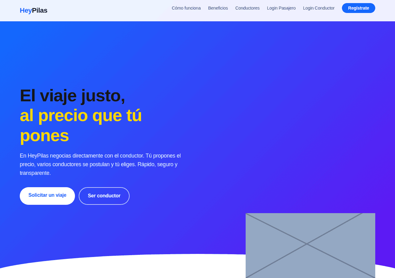 Screenshot of heypilas.com