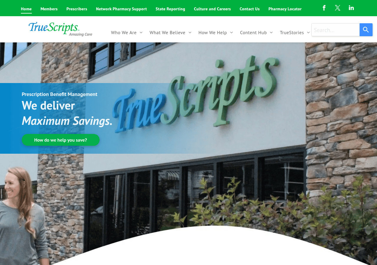 Screenshot of truescripts.com